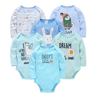 newborn infant baby girls boys romper 3pcs 6pcs cartoon cover buttons outfits spring fashion toddler jumpsuits ropa bebe de