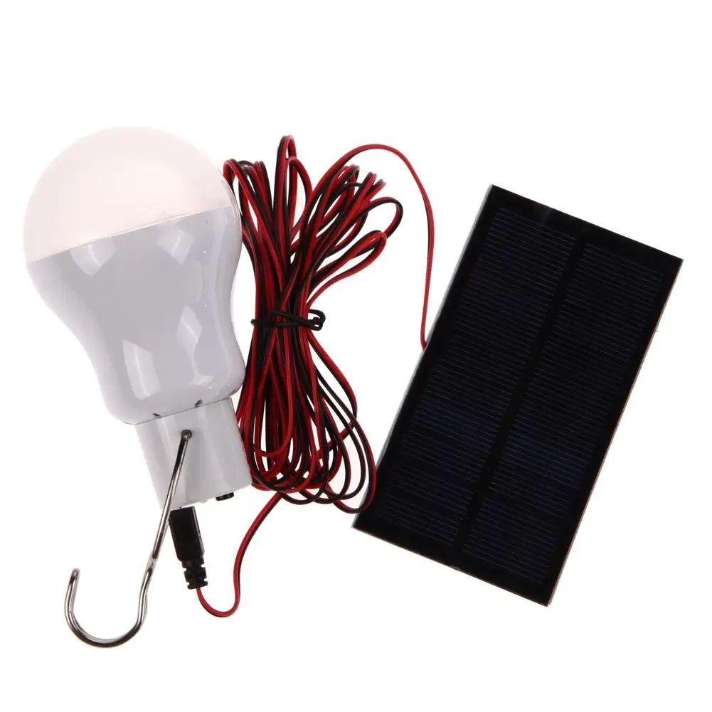 

Portable Solar Power LED Bulb Lamp Outdoor Lighting Camp Tent Fishing Lamp