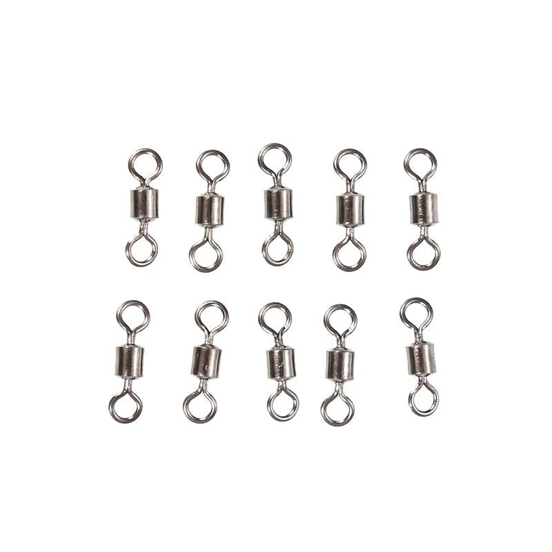 50 Pcs Quality Pesca Ball Bearing Rolling Swivel Solid Rings Sea Fishing Hook Connector | Спорт и развлечения