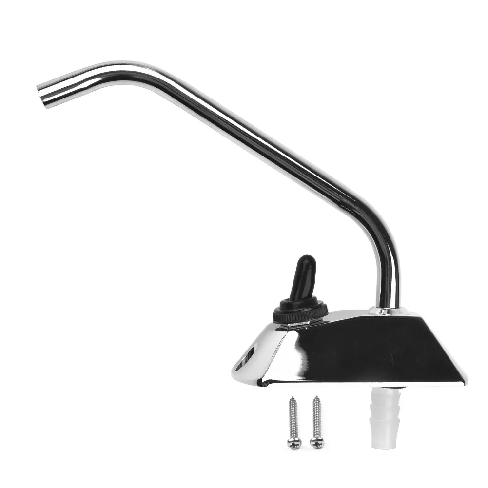 

Faucet RV Faucet 1 X Faucet+2 X Screws+1 X Instructions 3.54x1.69x4.76\\\\\\\" 3.5A 360° Rotation Pump Tap W/ Switch Water