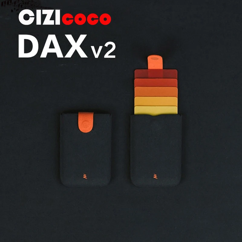 

Компактный тонкий кошелек DAX V2 для мужчин и женщин, кредитница с градиентом цвета