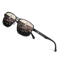 l viscount brand 2020 fashion sunglasses men polarized square metal frame male sun glasses driving fishing eyewear zonnebril