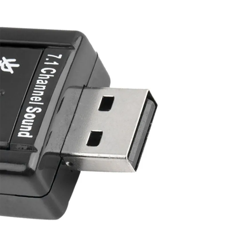 Nworld Портативная звуковая карта 3 5 мм Внешняя USB 2 0 7 1 каналов 3D аудио мини-адаптер