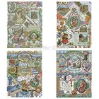 Осенние узоры в виде домика для сада, вышивка крестом 11CT 14CT 18CT, китайские наборы для вышивки крестиком сделай сам, наборы для вышивки