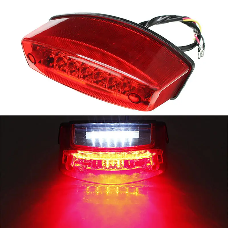 

Motorcycle Tail Lights MotorbikeTaillight Rear Warning Light Safety Signal Lamp Car Styling
