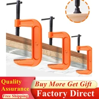 different colors 2 4inches adjustable metal g clamps heavy duty cast iron strong holder g shaped clips for woodworking workship