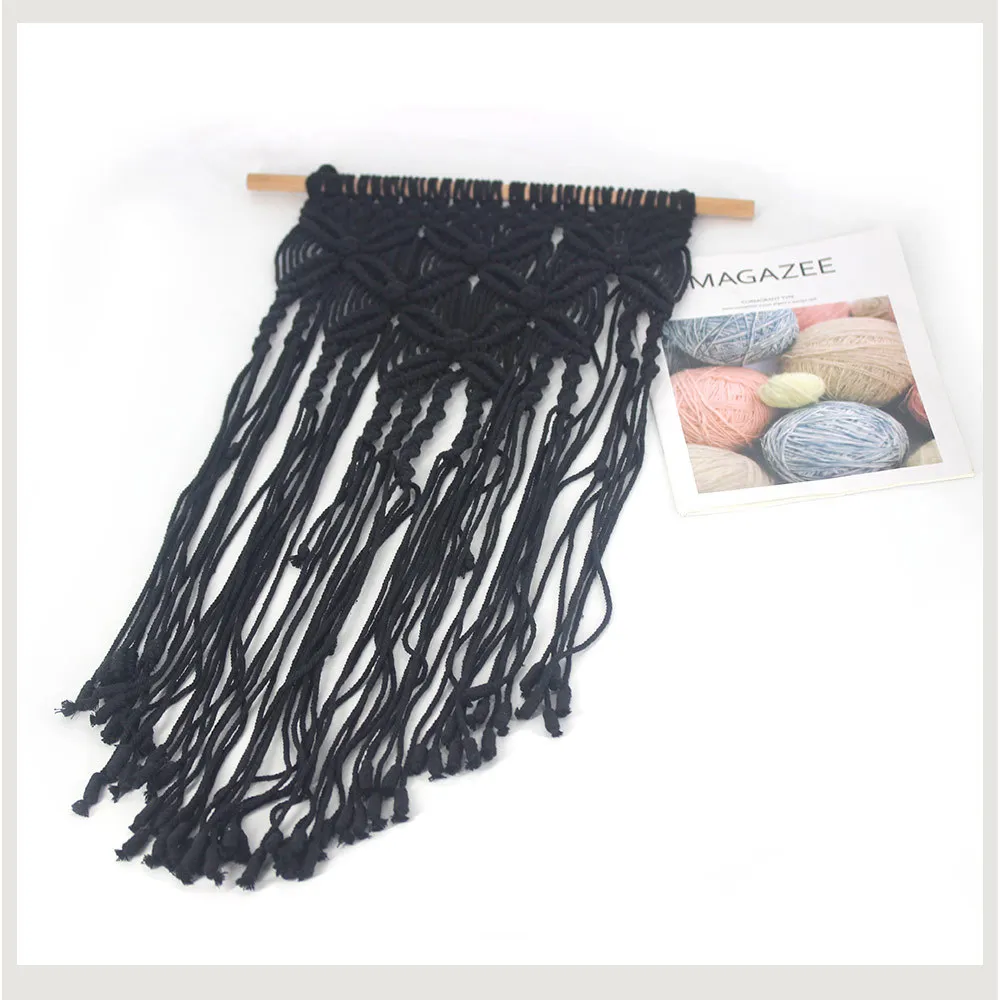 Bohemian Butterfly Weave Tapestry Macrame Wlall Hanging Cotton Rope Boho Decor Wall Farmhouse Decoration Plaid | Дом и сад