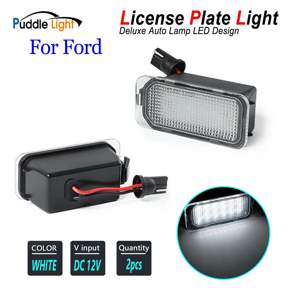 2x задний номерной знак свет для Ford Focus 5D 2D Escape Edge Galaxy Transit B max C Mondeo автомобильная
