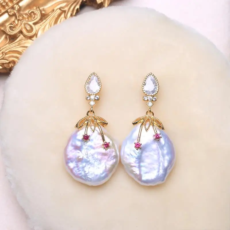 Колье ювелирные изделия crysta натуральный пресноводный жемчуг серьги-подвески