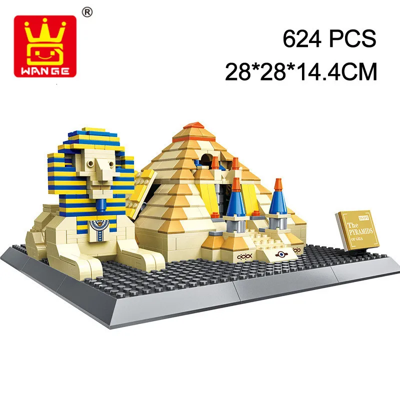 WANGE всемирно известный конструктор архитектура детские игрушки большие пирамиды