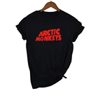 Топ из 100% хлопка с принтом арктические обезьяны, футболка с высоким альбом рок-группы, футболка унисекс, большие размеры и цвета