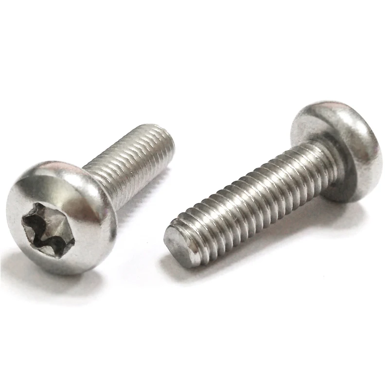 Винт Torx с круглой головкой из нержавеющей стали M2 M2.5 M3 M4 SUS304 шестислойные винты