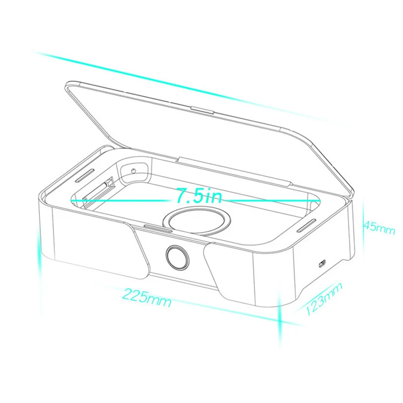 

UV Light Cleaner Intelligent Voice Universal Wireless Charger Multifunctional Box for Smartphones SP99