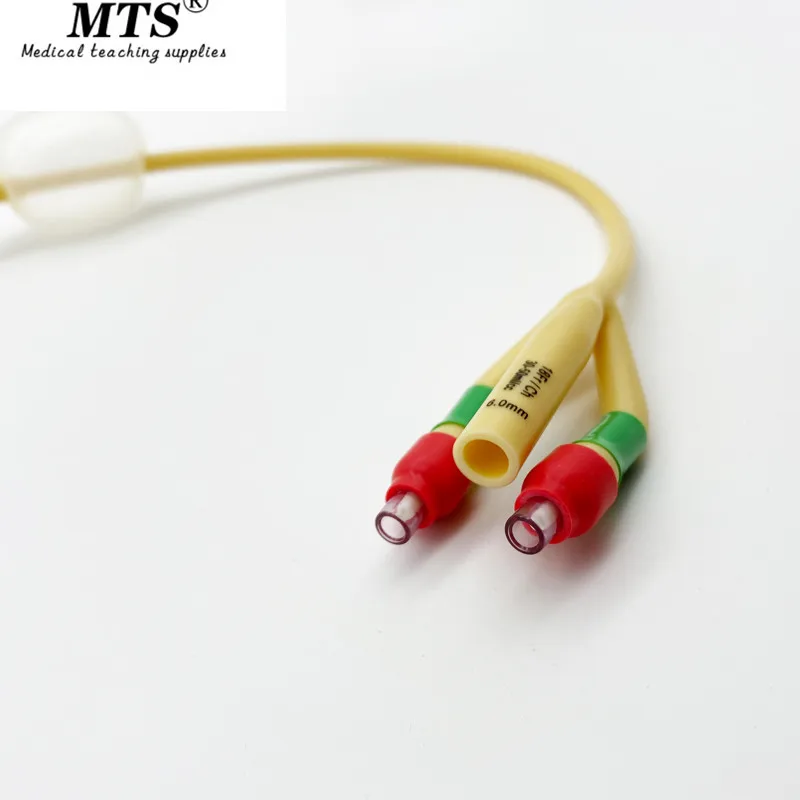 МТС латексный мочевой катетер 3 способа двойной шар силиконовым покрытием 1 шт.