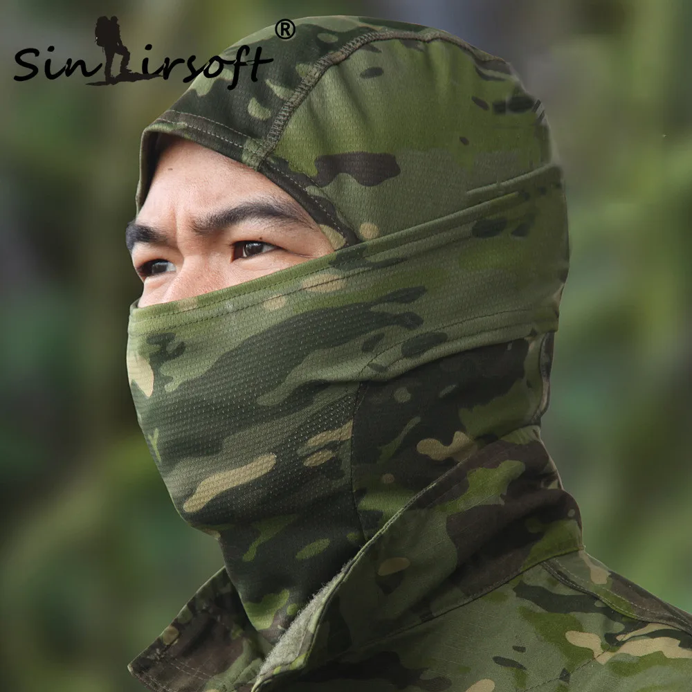 SINAIRSOFT Гремучая Змея Тактический шлем страйкбол охота Wargame дышащая Пылезащитная маска Балаклава маска для лыжного велоспорта полный капюшон