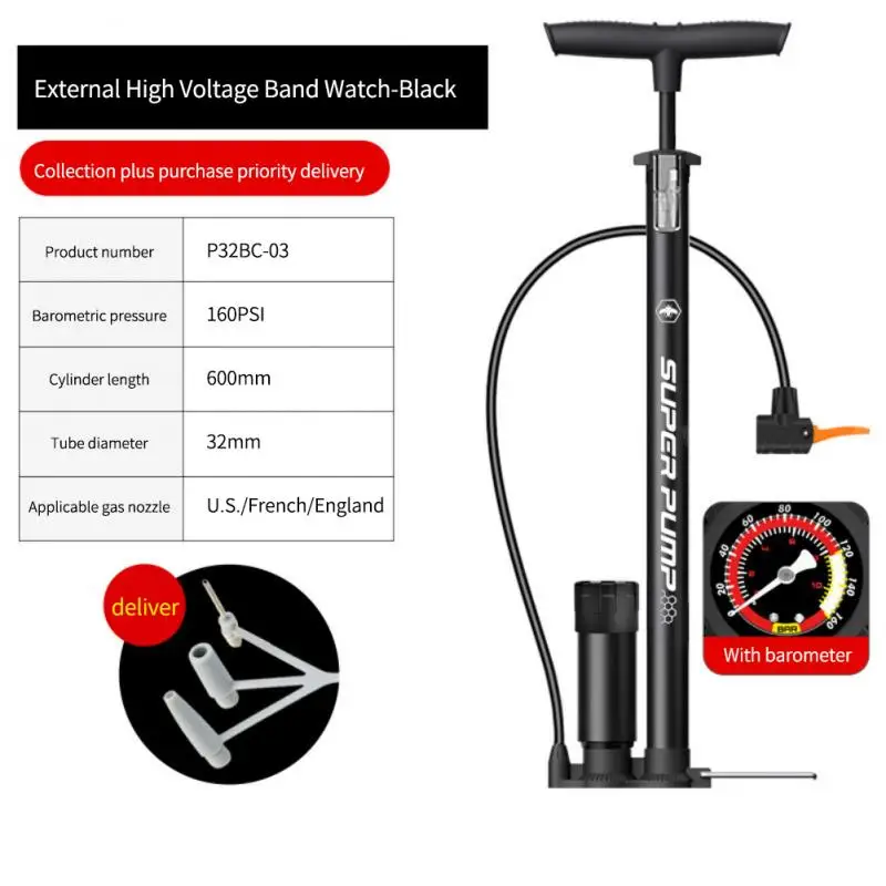 

Portable Bicycle Pump Hand Mini Tire Air Inflator Schrader Presta Valve Basketball MTB Bike Pump Universal Nozzle Accessories