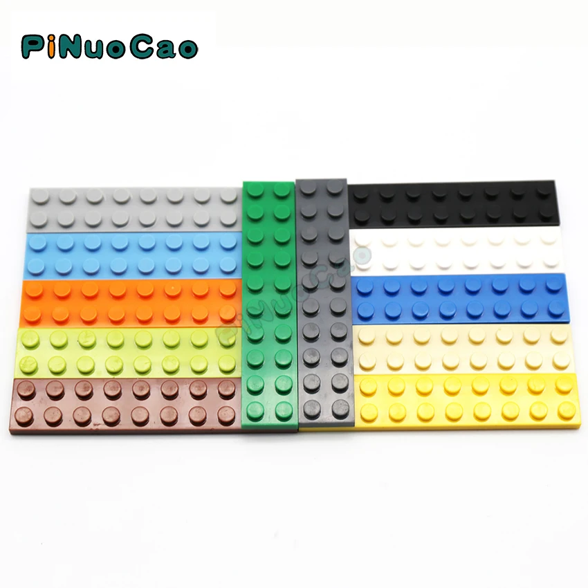 

PINUOCAO Thin 2x10 Building Blocks 8pcs/bag 13 Colors Compatible with All logo Educational Construction Assemblage Bricks Toys