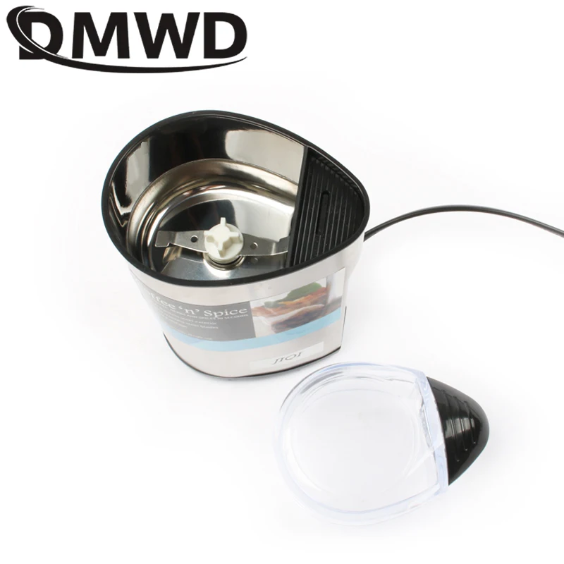DMWD мини Электрический кофемолка 200 Вт нержавеющая сталь специи гайки зерна