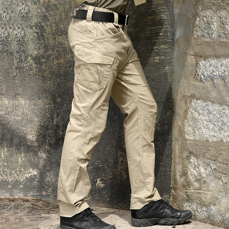 Men's M3 Waterproof Tactical Military Pants SWAT Special Army Combat Cargo Multi Pocket Rip-stop Cotton Long Trousers 2XL | Спорт и