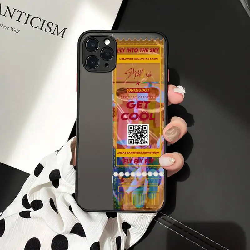 

Stray Kids Air tickets Design Phone Cases matte transparent For iphone 7 8 11 12 plus mini x xs xr pro max cover