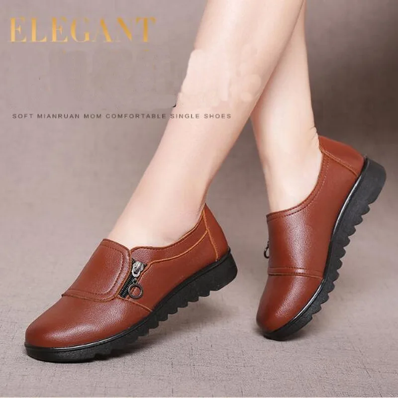 RUSHIMAN/Женская обувь из натуральной кожи на плоской подошве Женские лоферы с