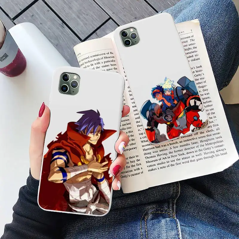 Чехол для телефона Tengen Toppa Gurren Lagann конфетных цветов iPhone 6 6S 7 8 11 12 XS X SE 2020 XR mini pro Plus MAX