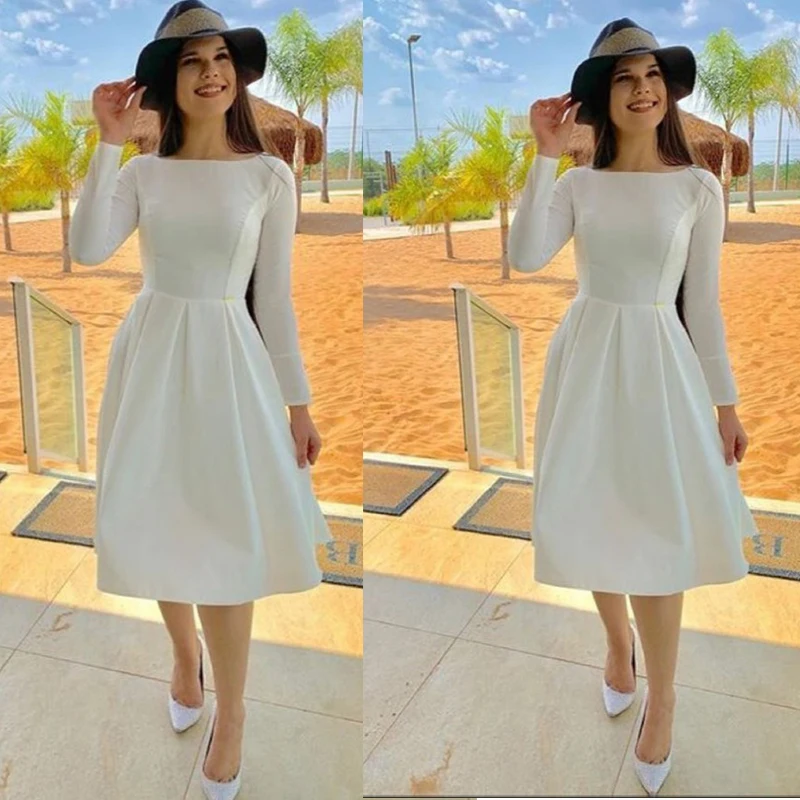 

Доступные пользовательские Размеры размера плюс Размеры белые слоновая кость Длинные рукава Короткие свадебное платье нарядные платья дл...