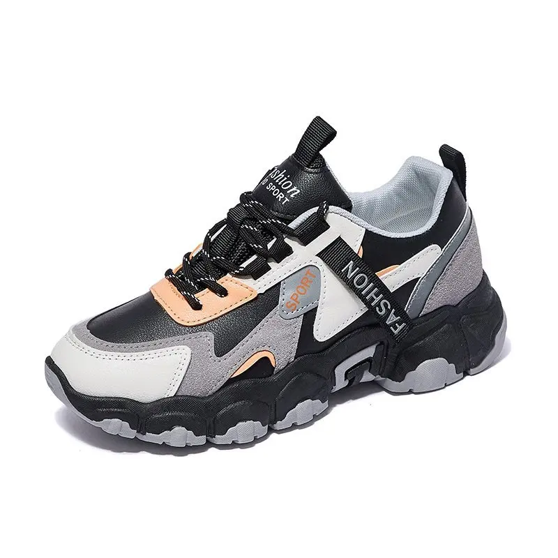 JINJIN-WW45-Sneakers женская обувь на не сужающемся книзу массивном 2020 Сезон весна Модная