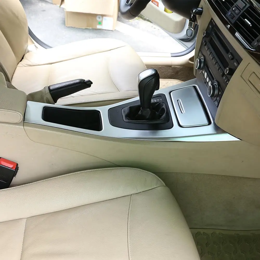 Для BMW E90 E92 2005 2012 3 серии LHD автомобили ABS Хромированная центральная консоль рама