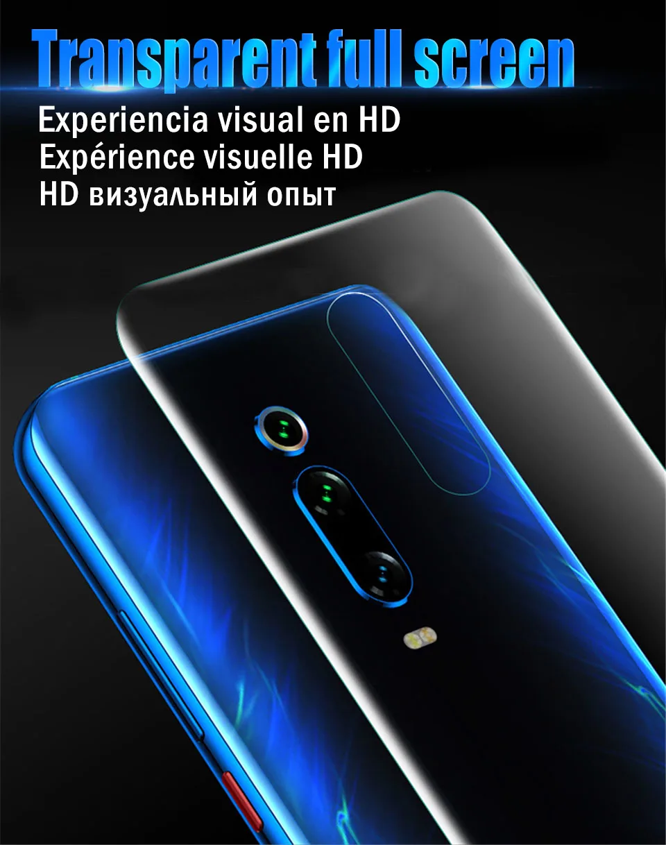 25D Передняя и задняя Гидрогелевая пленка для Xiao mi Red mi Note 5 6 7 Pro, Защитная пленка для Xiaomi mi 9T Pro Note 10 9 SE A3 8 Lite