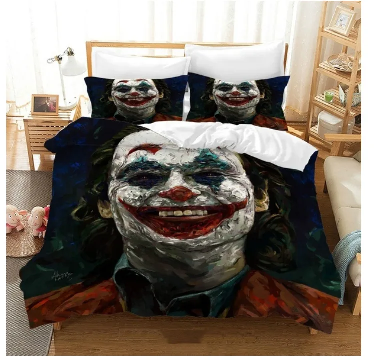 Joker Movie 3D Печатный пододеяльник с наволочкой для взрослых детей домашнее одеяло