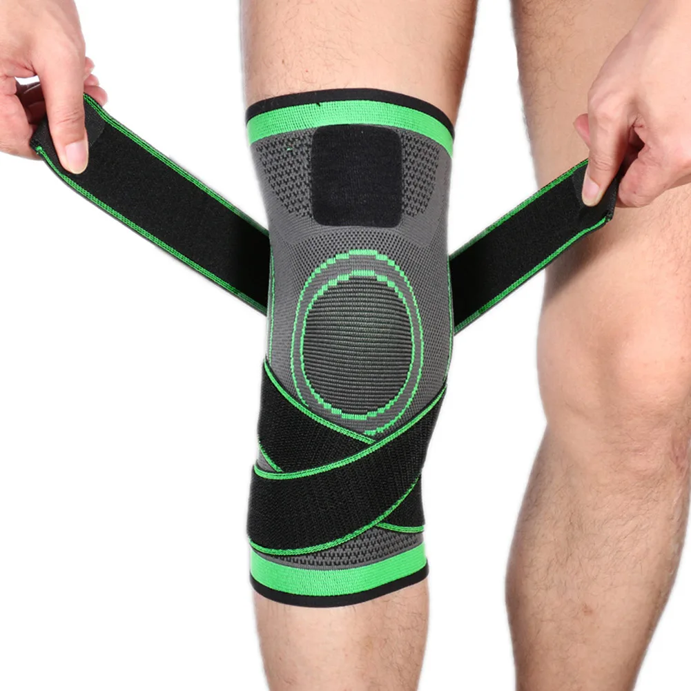 

Hot 1Pc Protective Sports KneePad Pressurized Elastic Knee Brace Support Arthritis Relief Basketball Tennis Running Fitness