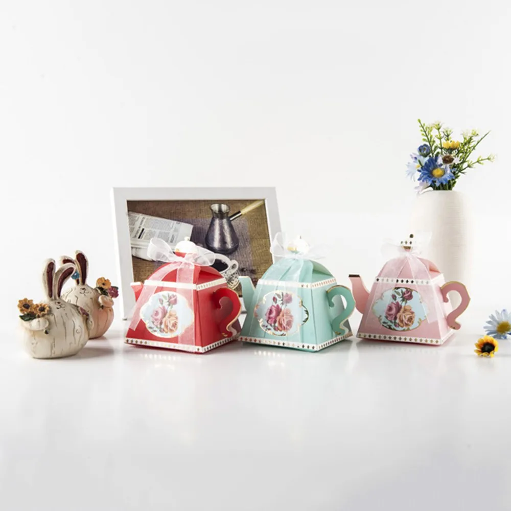Новый и горячий чайник Форма Коробка для конфет Свадебные принадлежности