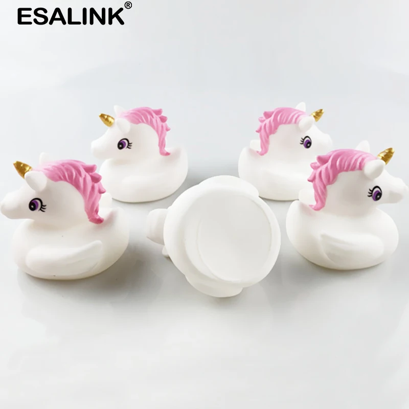 ESALINK 5 шт мини резиновые Зонт с красной птицей плавающий скрипучий звук утки