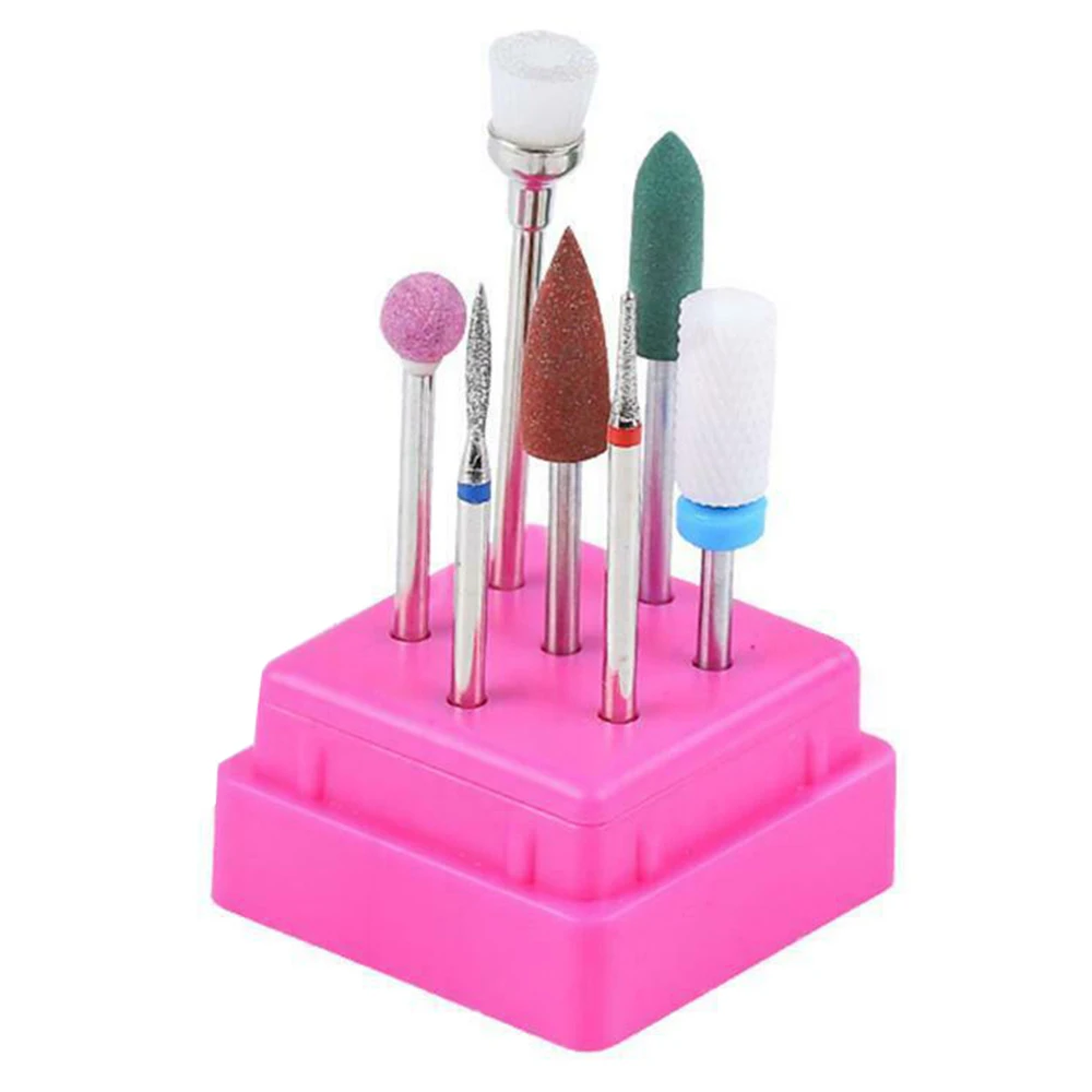 

7 Pcs Milling Nail Drill Ceramic Bits Manicure Machine Ceramic Nail Sander Bits Set Of Ceramic Nail Drills Nail Art Accessory
