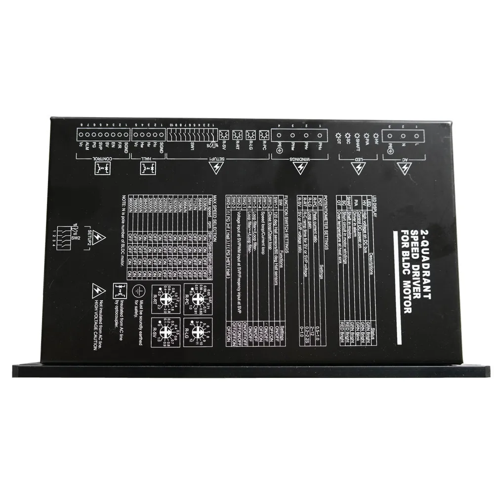 220VAC или 60 385VDC 8A 2 квадрат с бесщеточным двигателем постоянного тока мотор драйвер