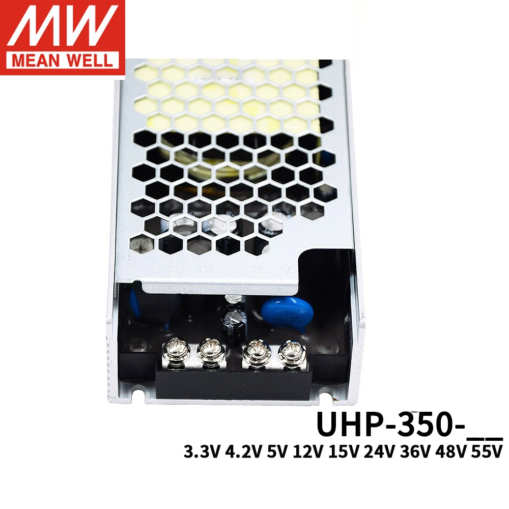Подлинная Meanwell UHP-350 AC/DC одиночные Выход 3 3/4 2/5/12/15/24/36/48V тонкий тип PFC переключатель
