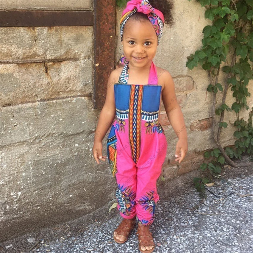 Летнее Модное детское Африканское платье Дашики Детский боди базин богатый