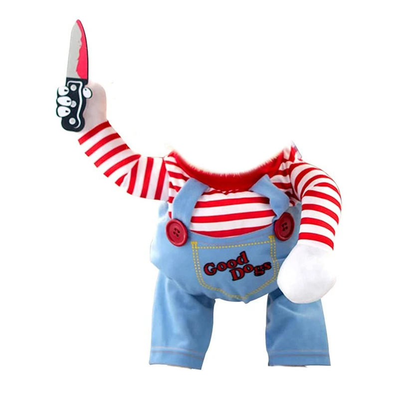 

Dog Halloween Costume Dog Doll Play Cosplay Dog Costume Halloween Dress Up Party (M)