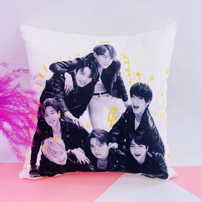 

KPOP Bangtan Boys Pillow Cushion Doll Doll Square Pillow Cushion Human Shape Pillow Peripheral