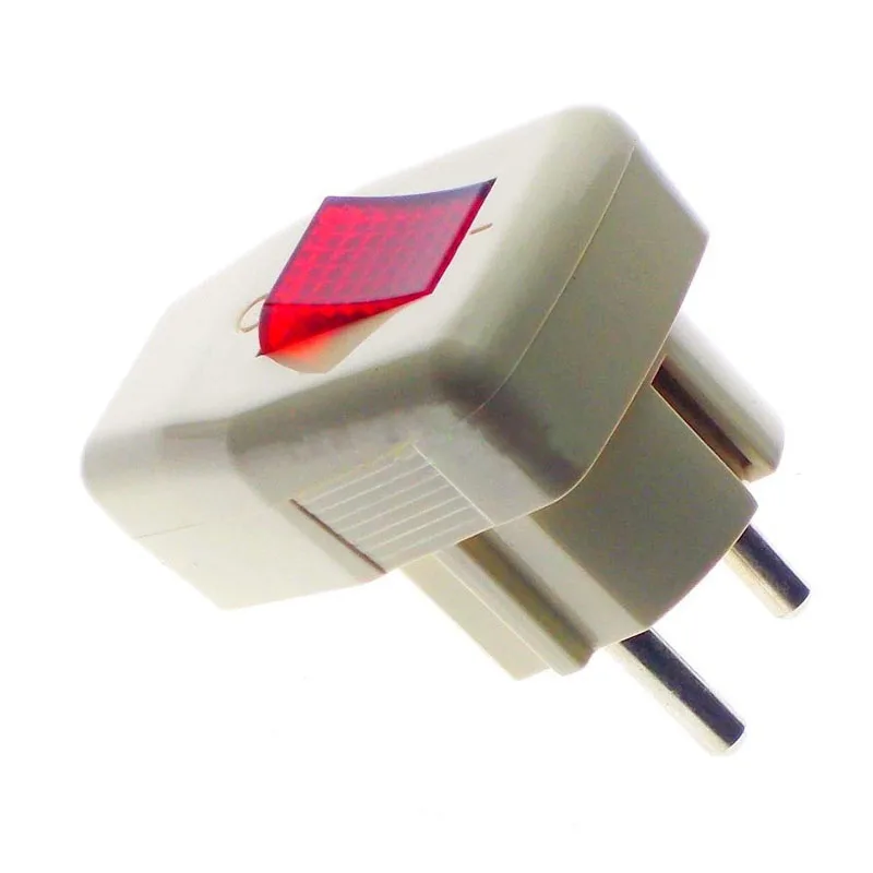 5 шт. Schuko Германия тип F перезаряжаемая Вилка питания 250V 16 Amp W/переключатель со
