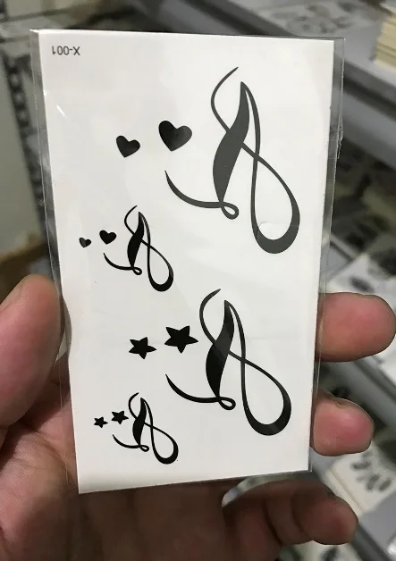 Водонепроницаемый временная татуировка стикер маленький музыкальный любовное