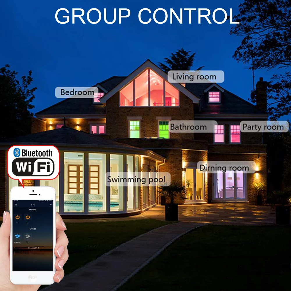 20X61mm 12V RGB RGBW Teresa светодиодный светильник для лестничных колодок с понижающими шаговыми лампами, Водонепроницаемый wifi Bluetooth контроллер с сеткой, таймер, диммер