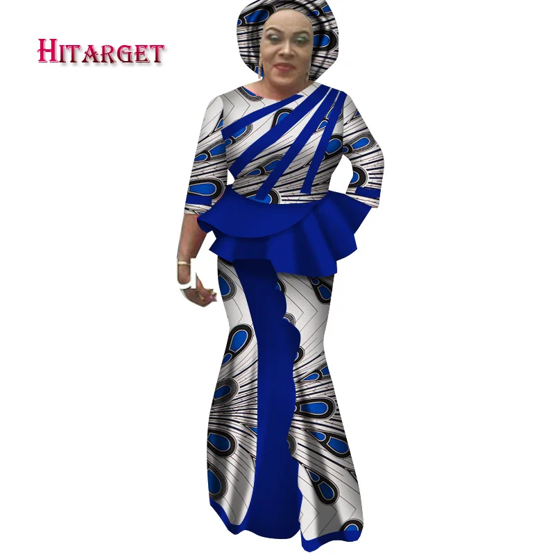 Hitarget 2020 Новые африканские Длинные Платья Для Женщин Дашики традиционный хлопок