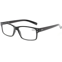 turezing classic spring hinge black reading glasses for men and women hd eyeglasses diopter 0 51 02 03 04 05 06 0