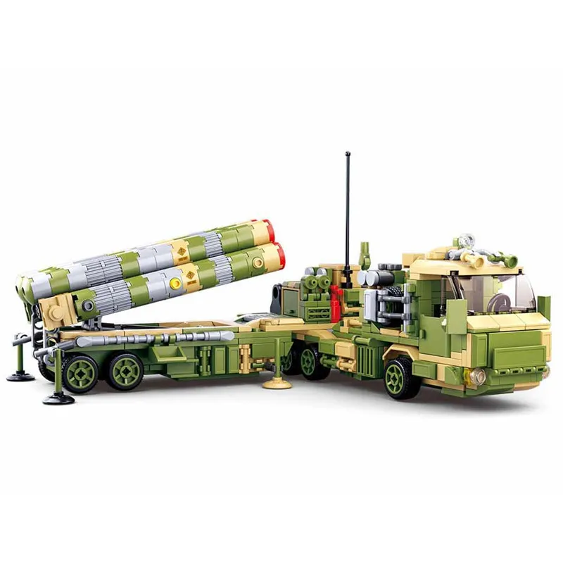

710PCS SLuban 6 In 1 Missile Launcher, Boy, Military Assembling Building Blocks, Toy Gift