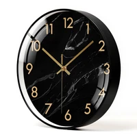 black wall clock simple nordic style living room decor wall clock vintage creative modern design elegant watches wall gift