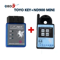 hot sale mini nd900 transponder and key programmer plus for t o y o key obd ii key pro support 4c 4d 46 g h chips