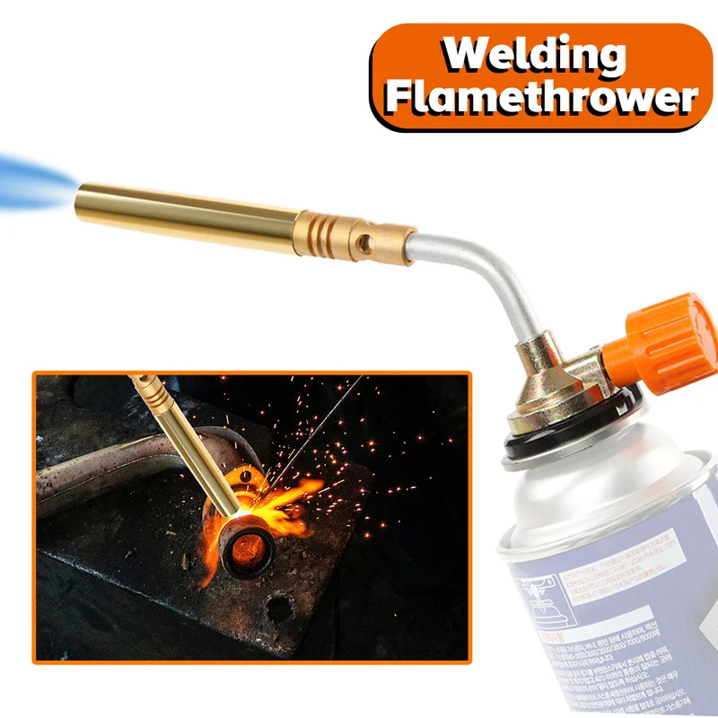 

Butane Burner Welding Gas Torch Flame Gun Brazing Flamethrower Outdoor Camping BBQ Portable Soldering Heat Gun Welding Equipment