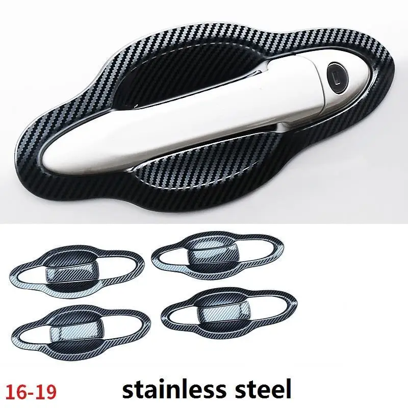 Хромированные декоративные чехлы для автомобильных ручек наклейка на дверь